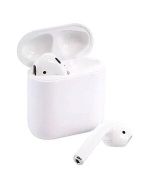 True Wireless White Earbuds with Charging Case